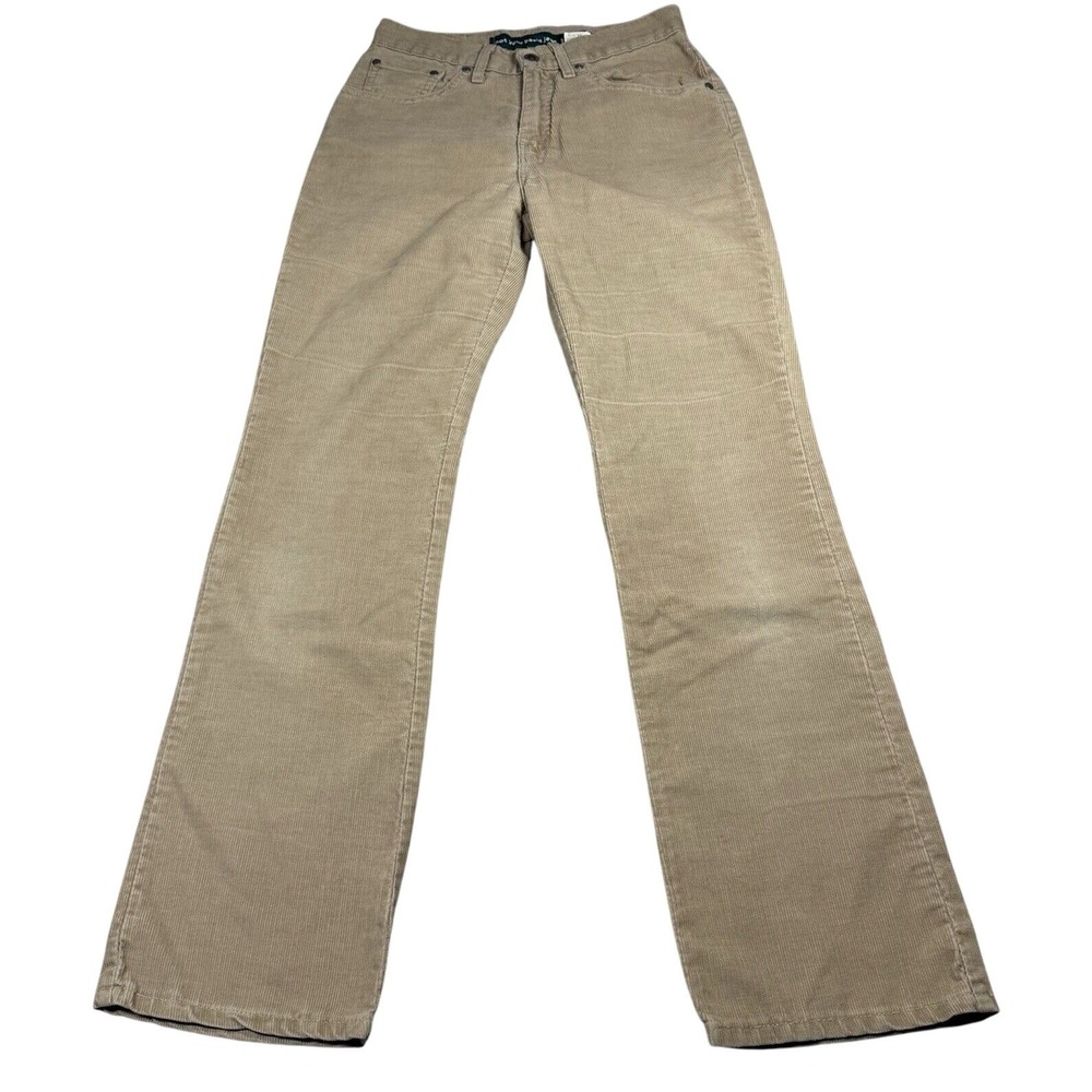 Levi's SilverTab Corduroy Pants Womens 7/8 Tan Khaki Vintage 90s Straight Leg